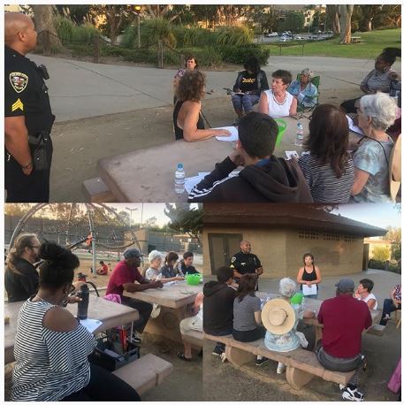Neighborhood Watch Meeting at Fox Hills Park with CCPD on 8/1/2018