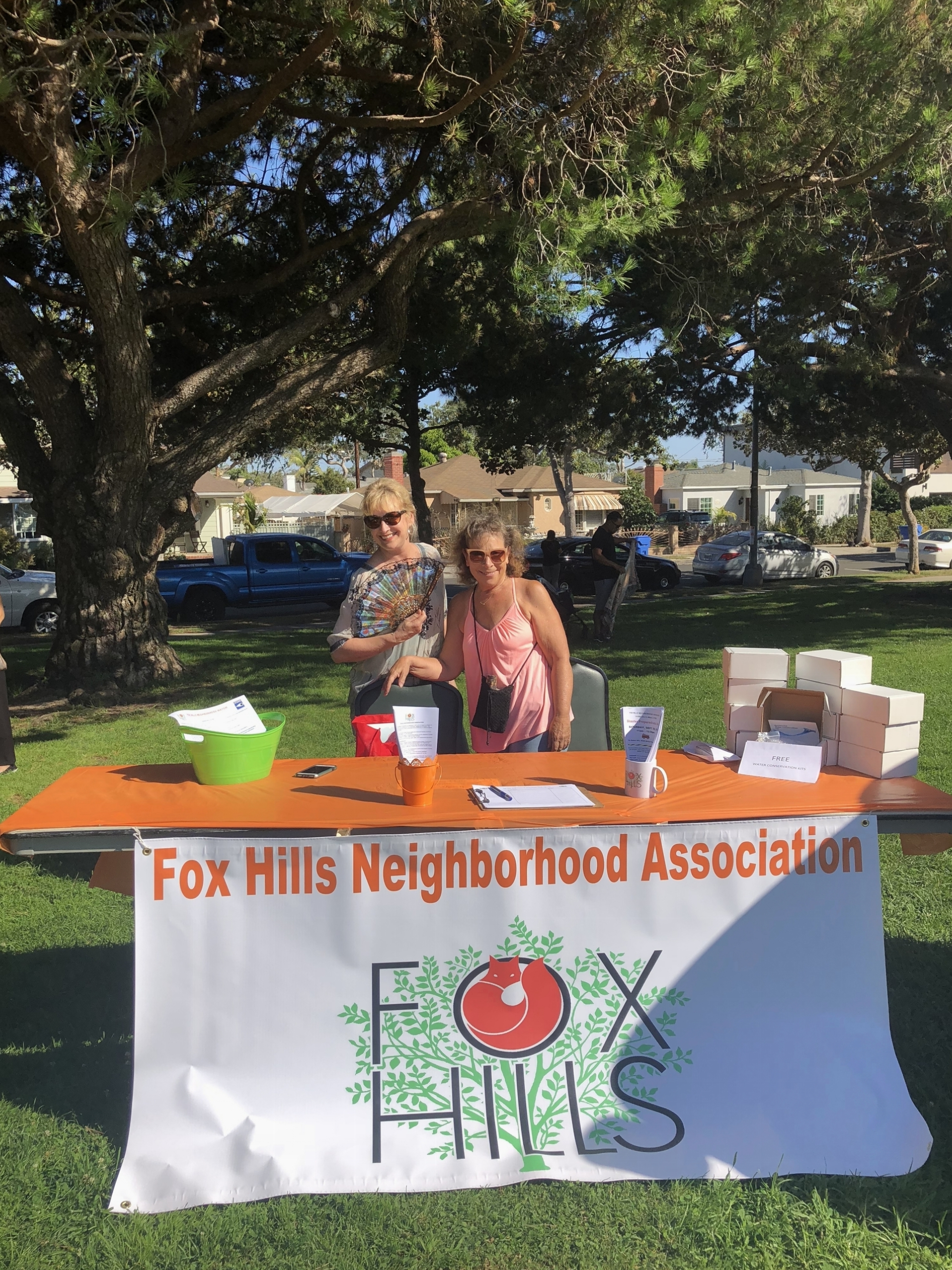 Our booth at "National Night Out" with CCPD  8/7/2018