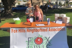 Our booth at "National Night Out" with CCPD  8/7/2018