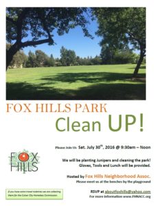 FHNA Park CleanUp 2016
